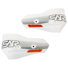 Sicass Racing Plastic Hand Shields With Turn Signal White