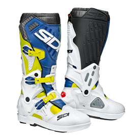 Sidi Atojo SRS Boots Size 12.5 Flo Yellow/White/Navy Blue