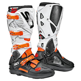 Sidi Crossfire 3 SRS Boots Size 9.5 Orange Flo/Black/White