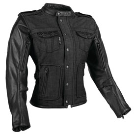 Speed and Strength Women's Six Speed Sisters Leather-Denim Jacket