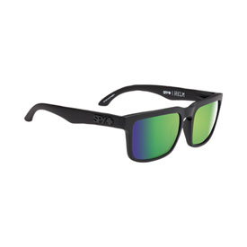 Spy Helm Sunglasses Matte Black Frame/Happy Bronze Polarized Green Spectra Lens
