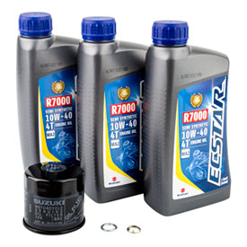 Suzuki ECSTAR R7000 10W-40 Semi-Synthetic Oil Change Kit For Suzuki