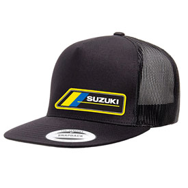 Suzuki Team MX Snapback Trucker Hat  Black