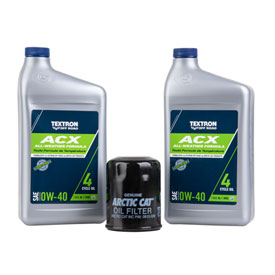 Textron ACX 0W-40 Synthetic Oil Change Kit