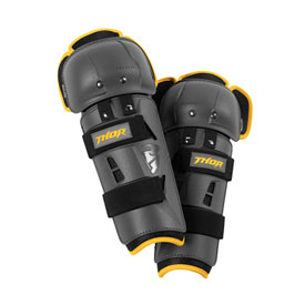 Thor Sector GP Knee Guards  Charcoal/Yellow