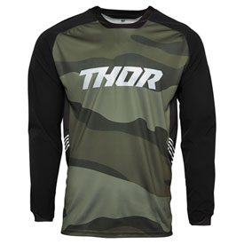 Thor Terrain Jersey 2022 Medium Green Camo