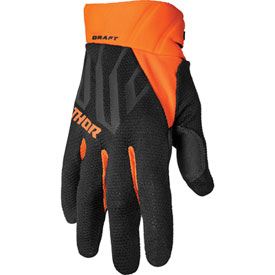 Thor Draft Gloves Small Black/Orange