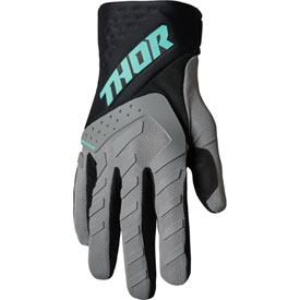 Thor Spectrum Gloves Large Grey/Black/Mint
