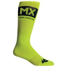 Thor Youth MX Cool Socks Size 1-6 Acid/Midnight