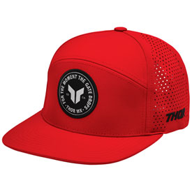Thor Badge Snapback Hat  Red
