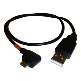 3BR Powersports RedBand™ Smartphone USB Charging Cable 9" Right Angle
