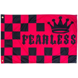TK Flags 2' x 3' Durable Quad Stitched Flag  Pink Fearless