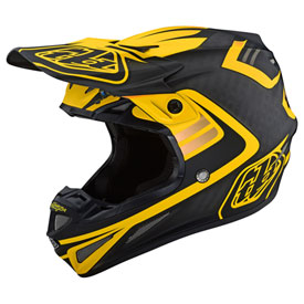 Troy Lee SE4 Flash Carbon MIPS Helmet Medium Black/Yellow
