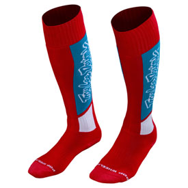 Troy Lee Youth GP MX Thick Socks Size 4-6 Vox Red