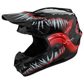 Troy Lee Youth SE4 Venom MIPS Helmet Large Black