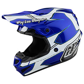 Troy Lee Youth SE4 Matrix MIPS Helmet Medium Blue