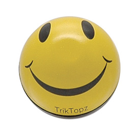 Trik Topz Smiley Face Valve Caps  Yellow
