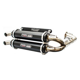Trinity Racing Stage 5 Dual Exhaust System  Black