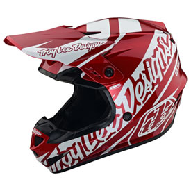 Troy Lee Youth GP Slice Helmet Large Red/White