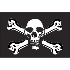 Tusk Skull and Cross Bones Replacement Flag