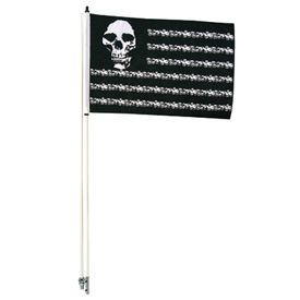 Tusk Skulls and Stripes Flag 6'
