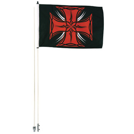 Tusk Tribal Iron Cross Flag