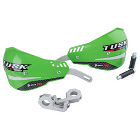 Tusk D-Flex Pro Handguards Silver Bar/Green Shield 7/8" Bars