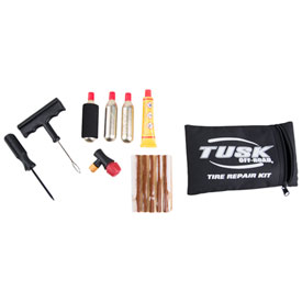 Tusk Tire Repair Kit Motorcycle ATV Dirt Bike Enduro Pack CO2 Inflater cartridge 