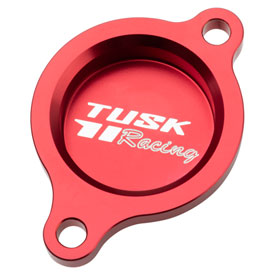 Tusk Aluminum Oil Filter Cover  Red