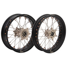 Tusk Impact Supermoto Complete Front and Rear Wheel Set
