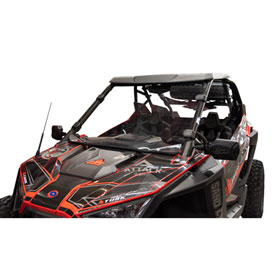 Tusk Removable Full Windshield Clear - Scratch Resistant For use with Polaris Roof