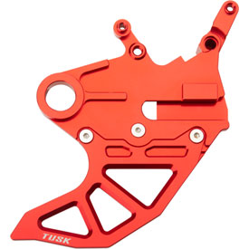 Tusk Rear Brake Caliper Support w/ Brake Disc Guard Red