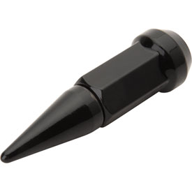 Tusk Spike Tapered Lug Nut 12mm x 1.25mm Thread Pitch w/ 17mm Head Black