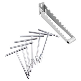 Tusk Compact T-Handle Wrench Set with Free T-Handle Holder