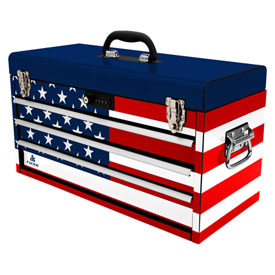 Tusk Moto Toolbox w/Tools - Patriotic