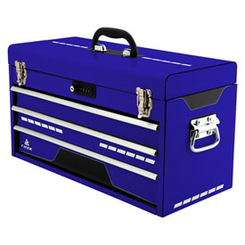 Tusk Moto Toolbox w/Tools - Rail  Blue