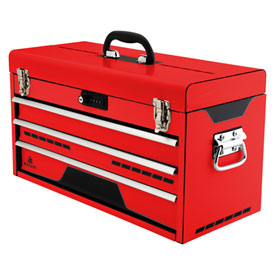 Tusk Moto Toolbox w/Tools - Rail  Red