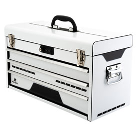Tusk Moto Toolbox w/Tools - Rail  White