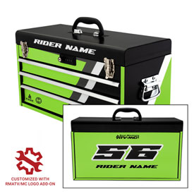 Attack Graphics Tusk Moto Toolbox Replacement Decals  Strike Green
