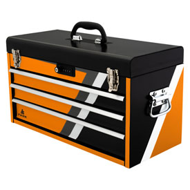 Tusk Moto Toolbox w/Tools - Strike  Orange