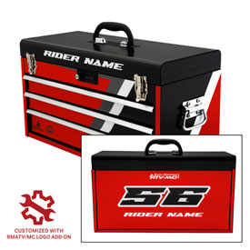 Attack Graphics Tusk Moto Toolbox Replacement Decals  Strike Red