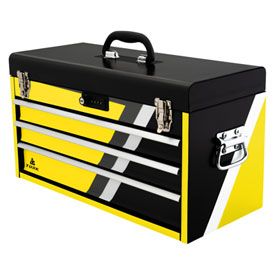 Tusk Moto Toolbox w/Tools - Strike  Yellow