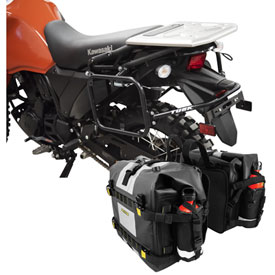 Tusk Pannier Racks with Nelson Rigg Hurricane Dry Saddlebags