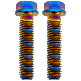 Tusk Titanium Front Brake Caliper Bolt Kit  Burnt Blue