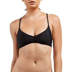 Volcom Women's Simply Solid V-Neck Bikini Top