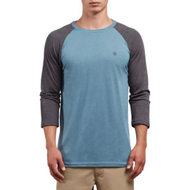 Volcom Solid Heather 3/4 Sleeve Raglan T-Shirt