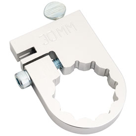 Wheeler Whips Clamp On Motorcycle Flag Holder 30mm Silver