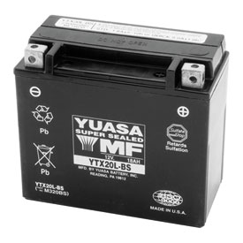 YUASA No Maintenance Battery with Acid YTX20LBS