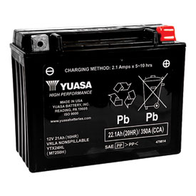 YUASA No Maintenance Battery with Acid YTX24HL
