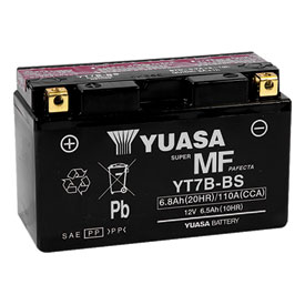 YUASA No Maintenance Battery with Acid YT7BBS
